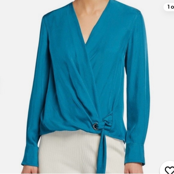 Rag & Bone Felix Teal Popover Blouse - NWT - Picture 1 of 7